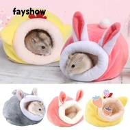 FAY Hamster Cotton House, Warm Rooms Breathable Hamster Nest, Pet Supplies Soft Plush Velvet Hamster Sleeping Bag Hamster