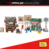 LOZ Mini Block 1252 / 1253 Takoyaki Stall Hong Kong Style Food Stalls