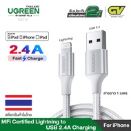 UGREEN MFI Charging Cable for iPhone Lightning Cable  รุ่น 60158/60161  ยาว 1-2M สายชาร์จ iPhone 11 Pro Xs Max XR 8 Plus 7 Plus 6 Plus 5s 5 iPad Fast Chargi