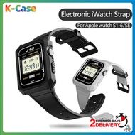 [SG]iWatch Running Band with Rugged Bumper Case for iWatch Series 8/7/6/5/4/SE 40 41 44 45mm Fashion Electronic Watch