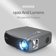 โปรเจ็คเตอร์ LED 300นิ้วพร้อมแอนดรอยด์5G ไวไฟเอชดีแบบเต็มเครื่องฉายวิดีโอ1080P 4K 15000ลูเมนสำหรับโรงหนังโฮมเธียเตอร์บีมเมอร์1400 M.2แอนซี่