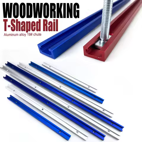300-600mm T Track Chute 19 Type T-slot Miter Track Woodworking Tool Aluminium Alloy Guide Rail for T