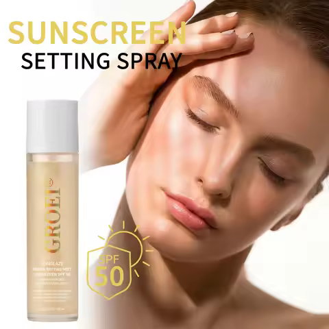 100ml SPF 50 Sunscreen Setting Spray Sheer Setting Mist Sunscreen Spray Facial Skin Care Lightweight