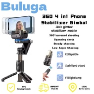 [SG] Q18 Gimbal Selfie Stabilizer Bluetooth Anti Shake with Fill Light Phone Holder Following Shooti