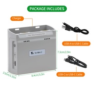 ศูนย์ชาร์จแบตเตอรี่สองทางสำหรับ DJI Mini 2/Mini 2SE โดรนอุปกรณ์เสริมไฟฟ้าฮับชาร์จ USB ที่ชาร์จเร็วกล