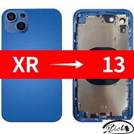 DIY Back Cover Housing For iPhone XR to 13 Back Battery Middle Frame Replacement For XR Like 13 Hous
