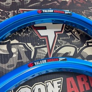 วงล้อ Falcon Argon 17-1.40 ล้อเงา สีเงิน  ล้อเงา สีน้ำเงิน  ล้อเงา สีแดง ล้อเงา สีดำ ล้อเงา ฟ้า