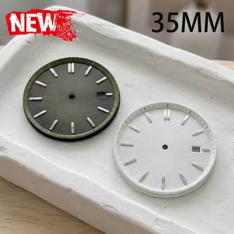 35mm No logo Matte Radial Texture Watch Dial Gradient Suitable for Seiko Grand NH35/36 Movement Carv