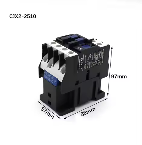 CJX2-2510 AC Motor Contactor Relay 3 phase 25A 3 Pole 1NO 24VAC 36V 380V 220V Coil Volt Motor Magnet