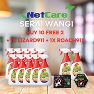 NETCARE SERAI WANGI 500ML x 10 bottles | FREE 2 BOTTLES NETCARE SW500 + LIZARD911 + ROACH911