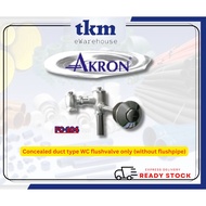 [TKM]AKRON WC WATER CLOSET CONCEALED FLUSH VALVE FC104 PALM PRESS G1" THREDAED ENDS [WITHOUT flush p