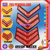 Wholesale 100 pcs Proficiency Signs ScoutUmum Penggalang/TKU Penggalang Embroidery Ramu Raft Terap