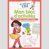 French book - Mon Bloc D'Activites - Ce2 - Messages Codes - Mots Meles - Enigmes...