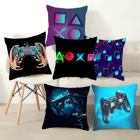 Home Decor TV Game Fan Style Square Pillowcase Cushion Cover Anime New Design Gamer Grip Printed 45x