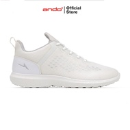 Ando Official Fugo Sneakers for Men - White/Light Grey