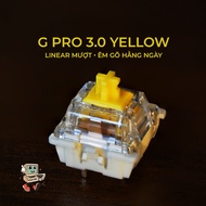 Gateron G Pro 3.0 Yellow Linear Switch – Smooth, smooth, comfortable | 3-pin | Easy mod | Build mech