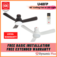 KDK U48FP 48" DC Motor Ceiling Fan with LED Light (Free Basic Installation)