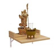 SG Solid Wood WallMounted Buddha Shrine Buddha Cabinet Buddha Altar for Worshiping God of Wealth Gua