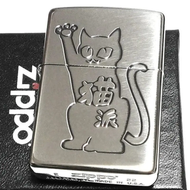 【貓派】貓人漢字貓派氧化鍍鎳蝕刻日本限量打火機 ZBT-5-227A /ZA-5-227A | 防風打火機 | ZIPPO 指定授權經銷商 |美國製造 | 收藏