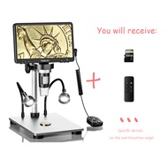 [🌷Buddha amulet identification🌷]TOMLOV DM9 Pro HDMI Digital Microscope with 7 IPS Screen：1200X Video