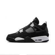 ODG8 Shoes New Style AJ4 Joint Style Black Cat Silver Buckle White Red Purple Buckle Air Cushion Bas