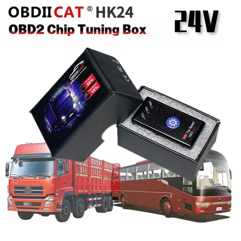 OBDIICAT HK24 For 24V 15% Fuel Save OBD2 Chip Tuning Box Better Than ECO OBD2&Nitro For Benzine &Die