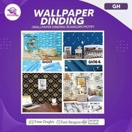 GH001 Motif Wall Sticker Cloud Motif Wall Sticker Size 45cm x 8 meters HOME WALLPAPER SHOP