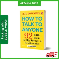 Buku How to Talk to Anyone Leil Lowndes Edisi Bahasa Melayu Cara Komunikasi Dengan Betul Berkesan Ti