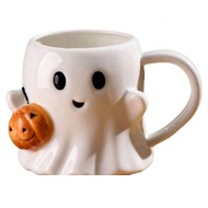 Halloween Coffee Mug Cute Ceramic Ghost Pattern Coffee Mug Pumpkin Ghost Mugs Cute Handmade Hallowee