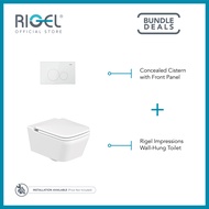 RIGEL Impression Wall Hung Toilet complete with concealed cistern RL-WH7100BP [Bulky]