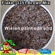 epoxy flake coating ( 3351 BROWN MIX  ) for powder anti-slip toilet floor