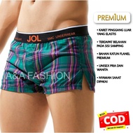 KATUN Unisex Men's Low Boxer Shorts Plaid Cotton Flannel Material Random Pattern Comfortable Outer E