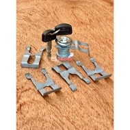 GL100 button plate GL100 gl125 tank key clamp GL100 tank key clamp GL100 125 tank clamp