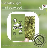 [Haenong] Organic Kids Crispy Seaweed Low Salt 1.8g × 20 packs × 6 bundles | No Tray, No Plastic, Ec