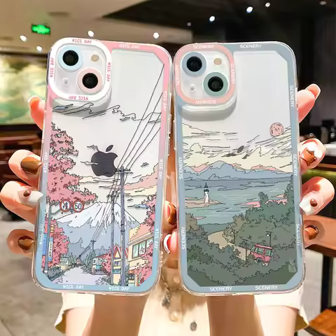 Scenery Sunset Phone Case For IPhone 11 14 12 13 Pro Max iphone11 14promax XR XS Max X 7 8 Plus SE 2