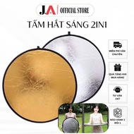 2in1 Round Reflector, 2 in 1 Professional Photography Reflector, Round Size 60/80cm, Waterproof JA O