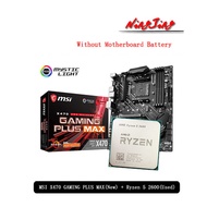 AMD Ryzen 5 2600 R5 2600 Original Used CPU + MSI X470 GAMING PLUS MAX  Original New Motherboard Suit