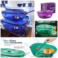 9''2049* Tupperware Crystalline Rice Server with spoon +Box (Royale Purple /Royale Blue/Green)Gift B