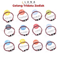 Aries Taurus Gemini Cancer Tridatu Rope Zodiac Bracelet Virgo Libra ScorpioLEO
