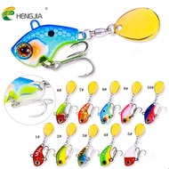 1pc/6pcs Popular Lure Bait Small Spinner Vibration Long Casting Rotating Sequin Lure For Seabass & L