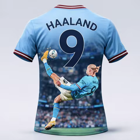 2026 Haaland Men’s Football Jersey Breathable Superstar Sports Apparel for Outdoor Training Limited