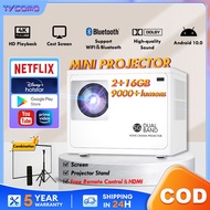 Projector Projector mini X82/X81 Portable Smart Android 10.0 support Netflix/YouTube connect WIFI&Bl