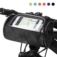 Outdoor Bicycle Handlebar Bag MTB Bike Touchscreen Mobile Phone Head Bag Large Capacity Waterproof Cycling Front Frame P