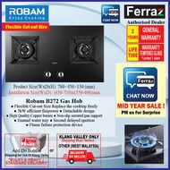 ROBAM B272 Built In Gas Hob 78cm / Dapur Gas B-272 / Robam Gas Stove Ferrazmy