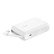 BELKIN POWER BANK 10K W/ CABLE WHITE PD 20W