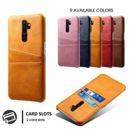 OPPO A9 2020 OPPO A5 2020 Luxury Slim Card Slot Wallet PU Leather Case Shockproof Cover