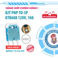 [1 CON] PNP Transistor Audio Power Amplifier, KTB688 B688 120V 10A TO-3P, New Genuine KEC 100%