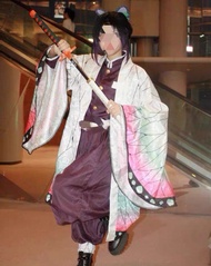 【現貨蝴蝶忍cos服】鬼滅之刃蝴蝶忍cos服全套