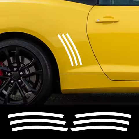 For Chevrolet Camaro ZL1 Z28 RS SS Car Body Stickers Graphics Side Slit Insert Stripes Vinyl Film De