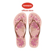 Havaianas Women Slim Organic Flip Flops - Pink / Gold